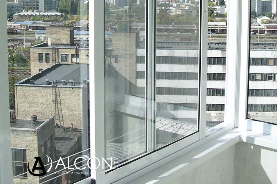 Раздвижные балконные рамы из алюминия в Стерлитамаке